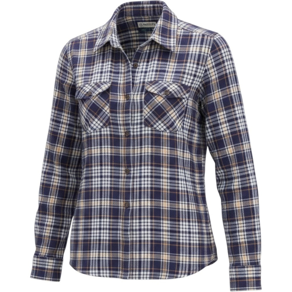 Magellan Outdoors Purple Plaid Button Up Shirt